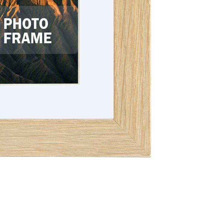 Close-up of Realistic Light Oak Wood Grain Foil Finish